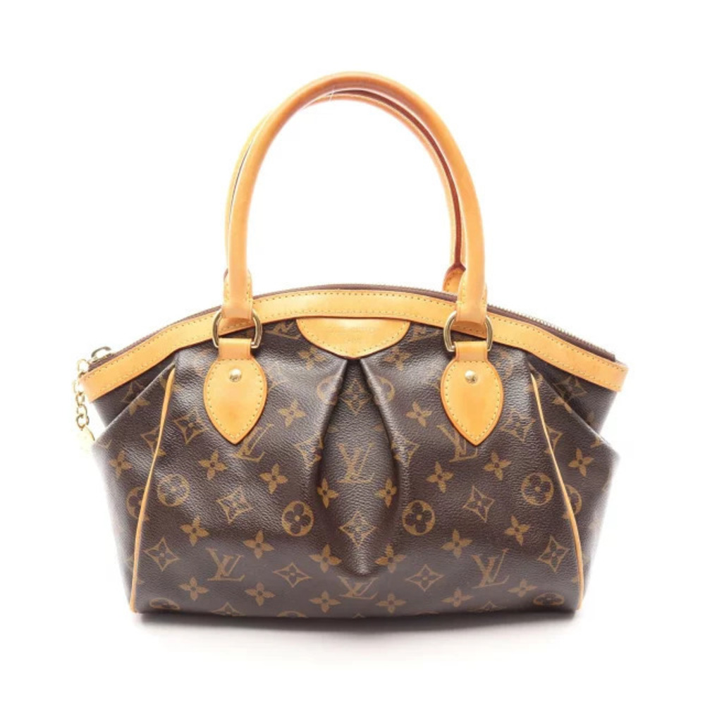Louis Vuitton Tivoli Handbag Canvas Leather Monogram Brown